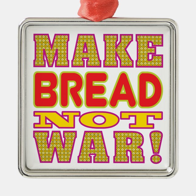 Make Bread Metal Ornament (Front)