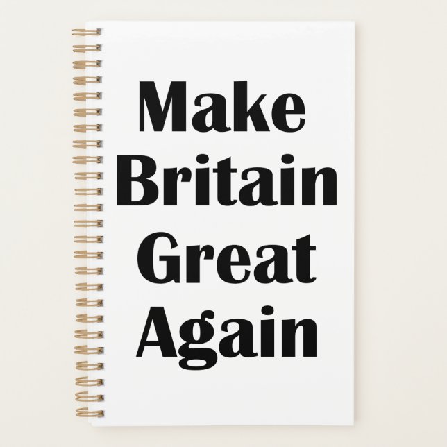 Make Britain Great Again Planner (Front)