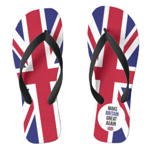 Make Britain Great Again UK First Flag Brexit Thongs
