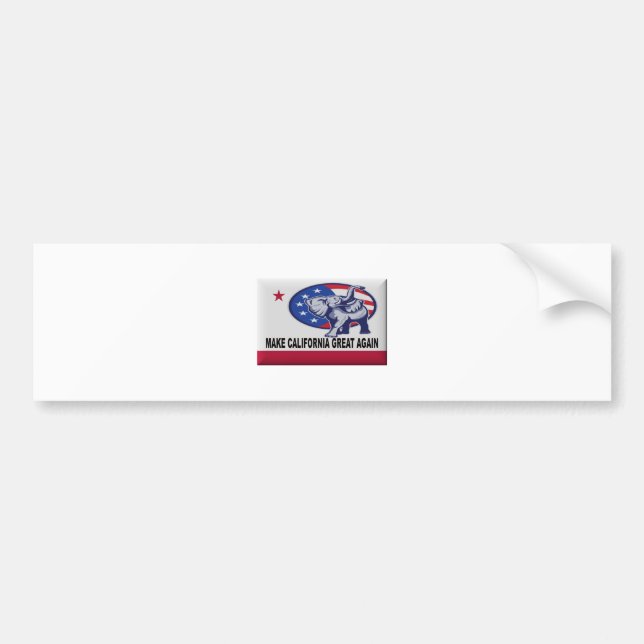 Make California Great Again Bumper Sticker (Front)