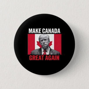 Make Canada Great Again Funny Trump Canadian Flag 6 Cm Round Badge