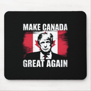 Make Canada Great Again Funny Trump Canadian Flag Mouse Pad