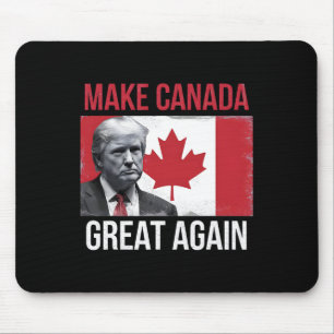 Make Canada Great Again Funny Trump Canadian Flag Mouse Pad