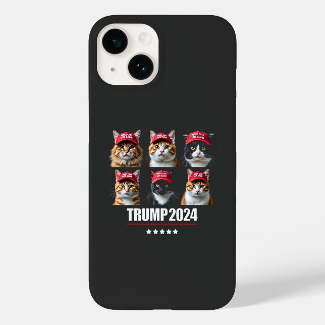 Make Cats Safe Again Maga Trump Election Case-Mate iPhone Case (Back)