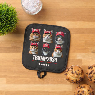 Make Cats Safe Again Maga Trump Election Pot Holder