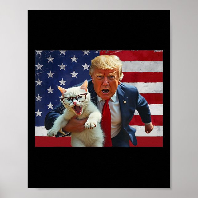 Make Cats Safe Again Trump Cats For Trump Won Trum Poster (Front)
