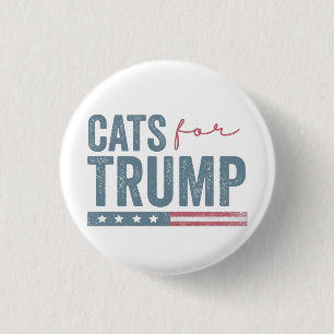 Make Cats Safe Again Trump Election Vote  3 Cm Round Badge