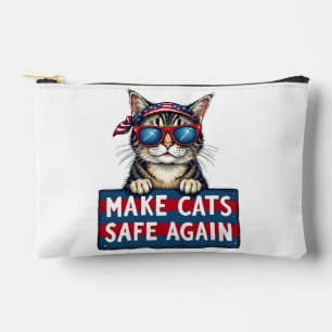 Make Cats Safe Again Trump Election Vote Accessory Pouch