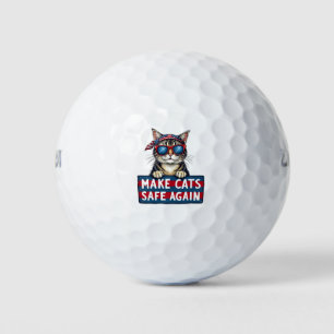 Make Cats Safe Again Trump Election Vote Golf Balls