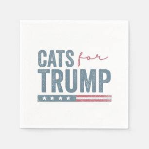 Make Cats Safe Again Trump Election Vote Napkin