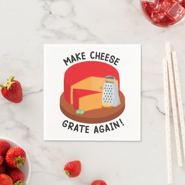 Make Cheese Grate Again Napkin (Insitu)
