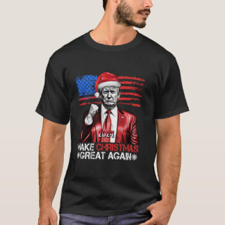 Make Christmas Greast Again Trump Santa Claus Amer T-Shirt