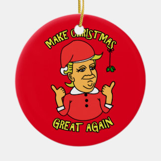 Make Christmas Great Again Ceramic Tree Decoration