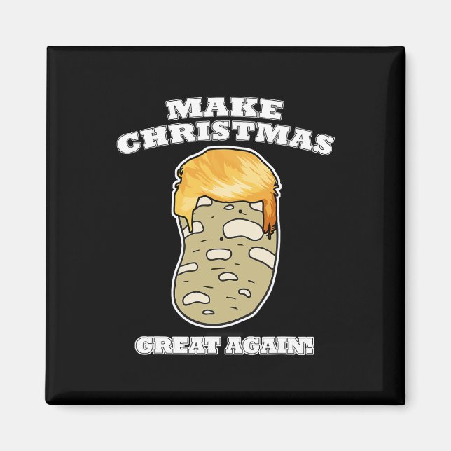 Make Christmas Great Again Christmas Potato Trump  Magnet (Front)