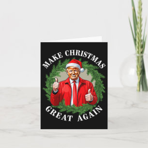Make Christmas Great Again Donald Trump Mega  Card