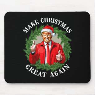 Make Christmas Great Again Donald Trump Mega  Mouse Pad