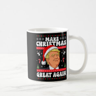 Make Christmas Great Again Funny Donald Trump 2024 Coffee Mug