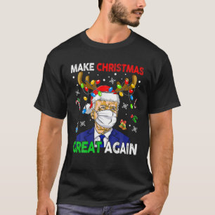 Make Christmas Great Again Funny Joe Biden Face Ma T-Shirt