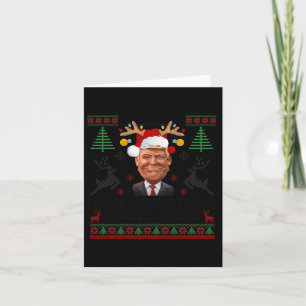 Make Christmas Great Again Funny Santa Trump 2024  Card