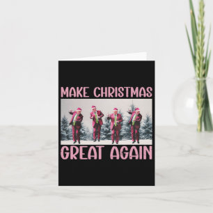 Make Christmas Great Again Funny Santa Trump 2024  Card