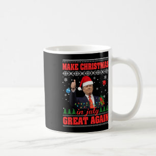 Make Christmas Great Again Funny Santa Trump 2024 Coffee Mug