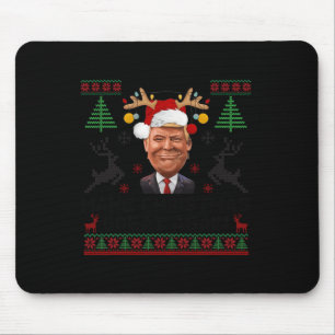 Make Christmas Great Again Funny Santa Trump 2024  Mouse Pad