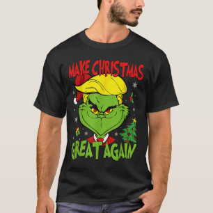 Make Christmas Great Again Funny Santa Trump 2024 T-Shirt