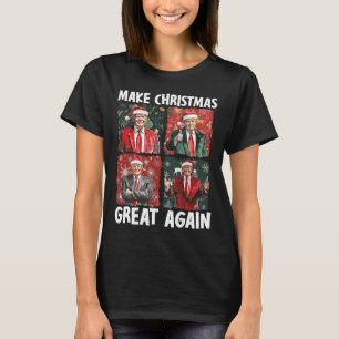 Make Christmas Great Again Funny Santa Trump 2024 T-Shirt