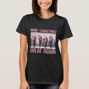 Make Christmas Great Again Funny Santa Trump 2024 T-Shirt
