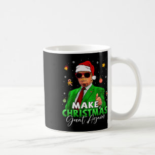 Make Christmas Great Again Funny Santa Trump Chris Coffee Mug