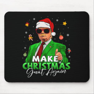 Make Christmas Great Again Funny Santa Trump Chris Mouse Pad