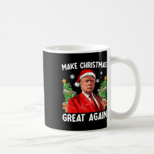 Make Christmas Great Again Funny Santa Trump Men X Coffee Mug