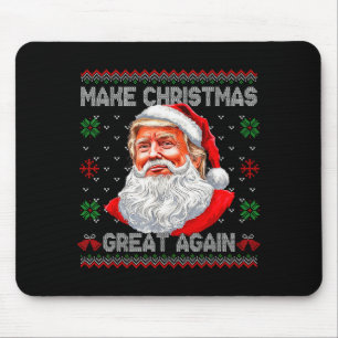 Make Christmas Great Again Funny Santa Trump Ugly Mouse Pad