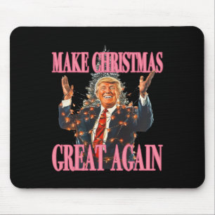 Make Christmas Great Again Funny Santa Trump Xmas  Mouse Pad