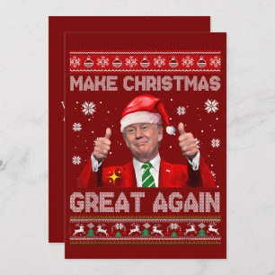 Make Christmas Great Again, Funny Trump Christmas  Holiday Card