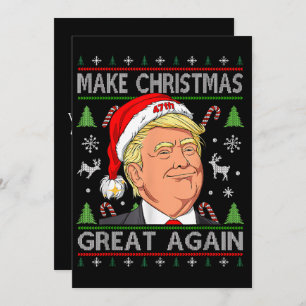 Make Christmas Great Again Funny Trump Christmas  Holiday Card