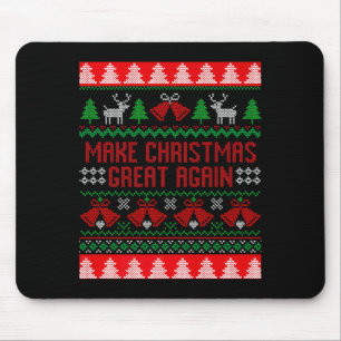 Make Christmas Great Again Funny Trump Ugly Christ Mouse Pad