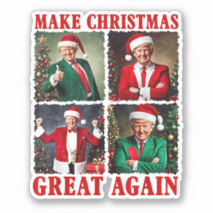 Make Christmas Great Again Santa Funny Trump Xmas