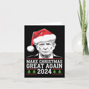 Make Christmas Great Again Santa Funny Trump Xmas Card