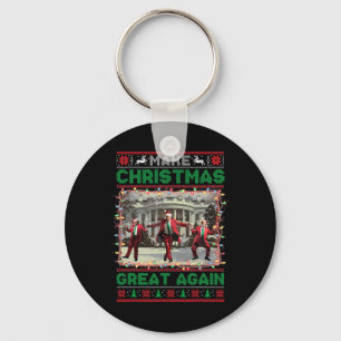 Make Christmas Great Again Santa Funny Trump Xmas Key Ring
