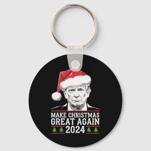 Make Christmas Great Again Santa Funny Trump Xmas  Key Ring