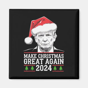 Make Christmas Great Again Santa Funny Trump Xmas Magnet