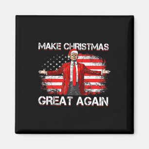 Make Christmas Great Again Santa Funny Trump Xmas  Magnet