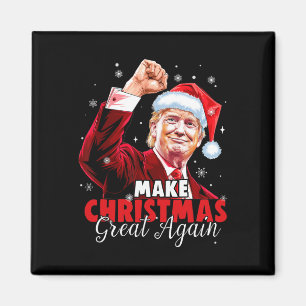 Make Christmas Great Again Santa Funny Trump Xmas  Magnet