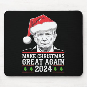 Make Christmas Great Again Santa Funny Trump Xmas Mouse Pad