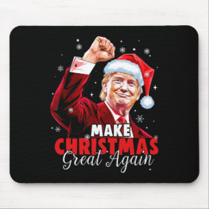 Make Christmas Great Again Santa Funny Trump Xmas Mouse Pad