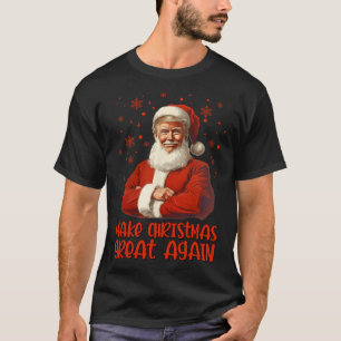 Make Christmas Great Again Santa Funny Trump Xmas  T-Shirt
