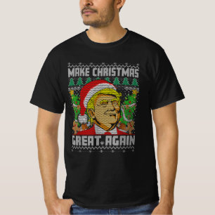 Make Christmas Great Again Santa Funny Trump Xmas T-Shirt