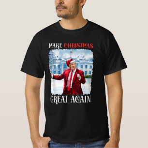 Make Christmas Great Again Santa Funny Trump Xmas T-Shirt
