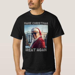 Make Christmas Great Again Santa Funny Trump Xmas T-Shirt